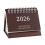 Mini calendrier de bureau 2026, fait main en anglais simple 1
