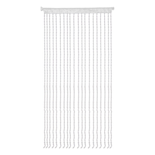 2-Pack Beaded Door Curtain 100x200cm White 2