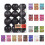 24pcs Black Christmas Tree Balls 4cm Shatterproof 1