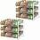 Stackable Metal Can Organizer Rack – 2 Pack, 36 Cans Each 1
