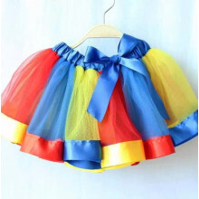 OUNONA Rainbow Tutu Skirt for Girls 3-6 Years