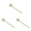 3Pcs Light Brown Felt Drum Mallets Wood Handle Snare Drum Accessories 8