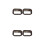 2Pcs Weather-Resistant Aluminum Alloy Coffee Gutter Outlet Replacement 10