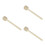 3Pcs Light Brown Felt Drum Mallets Wood Handle Snare Drum Accessories 11