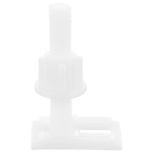 White Plastic Toilet Seat Fixing Screws (2 pcs)