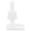 White Plastic Toilet Seat Fixing Screws (2 pcs) 1