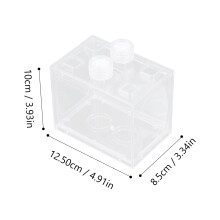 Kit de acuario acrílico con LED 12,5x10x8,5cm