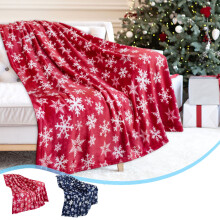 Blue Christmas Throw Blanket 130x100cm