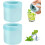 2-Pack 3D Cylinder Silicone Ice Molds – Blue 1