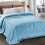 Soft Fleece Throw Blanket 60x80 in Stone Blue 1