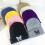 Butterfly Embroidered Knitted Beanie, Acrylic, One Size 1