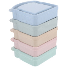 Wheat Straw Sandwich Container with Lid (5 pcs)