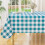 Rectangle Vinyl Tablecloth with Flannel Back, 60x120 in, 1