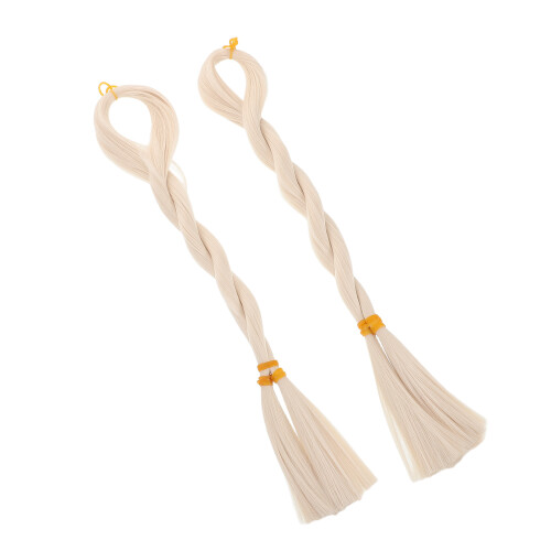 6 Perruques Beige Fibre Résistante Coiffure Facile 2