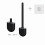 Wall-Mounted Toilet Brush with Holder, Plastic, 1 pc 1