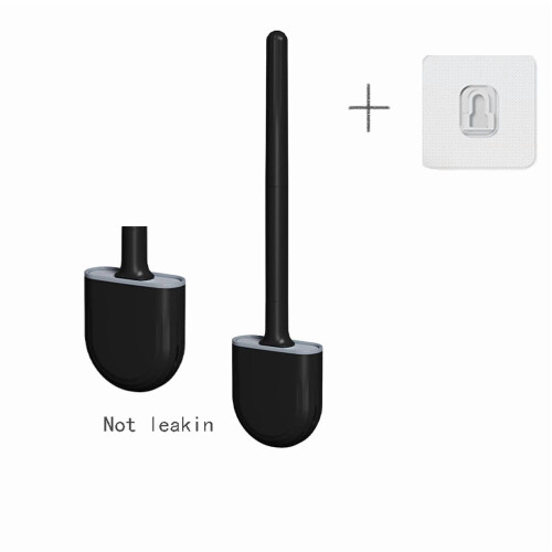 Wall-Mounted Toilet Brush with Holder, Plastic, 1 pc