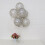 Silver Snowflake Latex Balloons 12 pcs 1