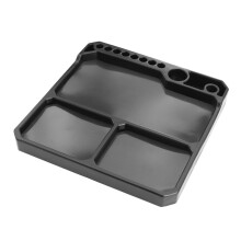 Vassoio per Parti In Silicone con Supporto per Utensili con 3 Fogli Magnetici per Modelli di Auto, Barche e Aeroplani RC In Scala 1/18, 1/24 e 1/10