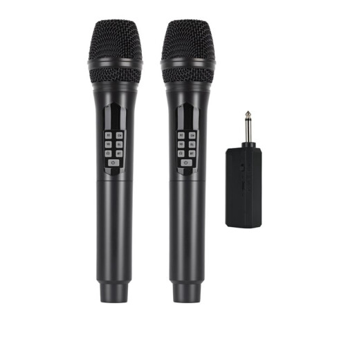 2.4G Wireless Microphone Handheld Microphone with Receiver for Singing Wedding Speech 1