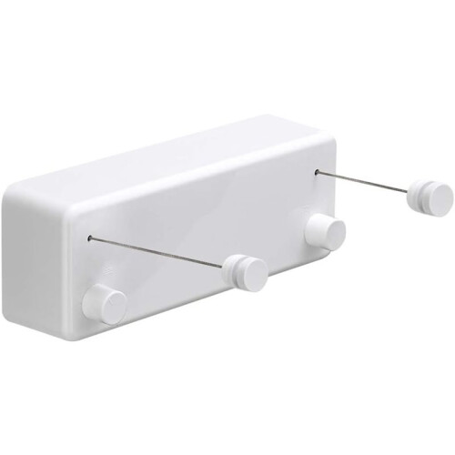 Retractable Clothesline with Adjustable Stainless Steel Double Rope String Hotel Style Heavy Duty,Wall Mounted Method