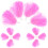 24Pcs Durable Pink Cheer Pom Poms Plastic Handled Performance Decor 2