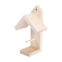 Wooden Hanging Bird Feeder for Fruit and Treats