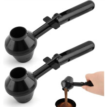 2PCS Coffee Scoop & Funnel for Reusable K Cup Refillable Coffee Pods Coffees Measuring Spoon Scoop with Funnel
