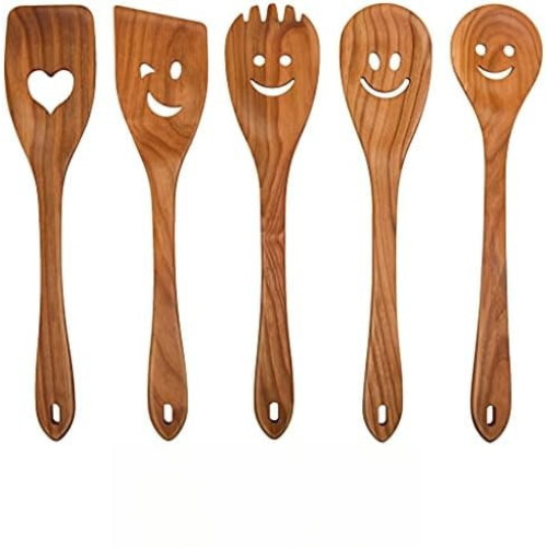 MFC Cherry Wood Spurtle Set 5-Piece 11.8 in