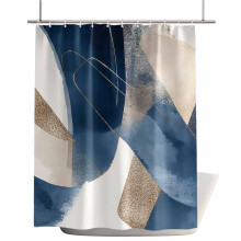 66 x 72 in Waterproof Polyester Shower Curtain with Grommets