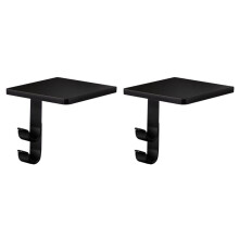 Iron Stocking Hangers Double Hook Wall Mount Strong 5lbs Capacity Firepit Shelf Planner Holiday Rudiments