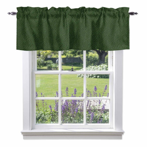 Groene polyester volant 54x18 inch, met tunnelzoom.