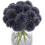 20pcs Artificial Chrysanthemum Ball Flowers Grey Black 1