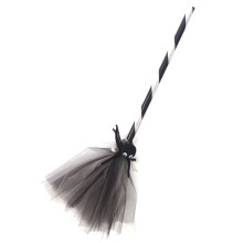 Scopa da strega pieghevole per Halloween, accessorio per costume.