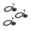 3Pcs Black ABS Recliner Switch Replacement for Power Sofa Control 5