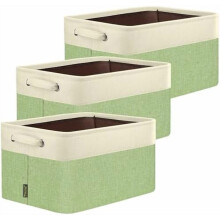 Linen Storage Bins for Shelves 15" x 11" x 9.5" (3 Pack)