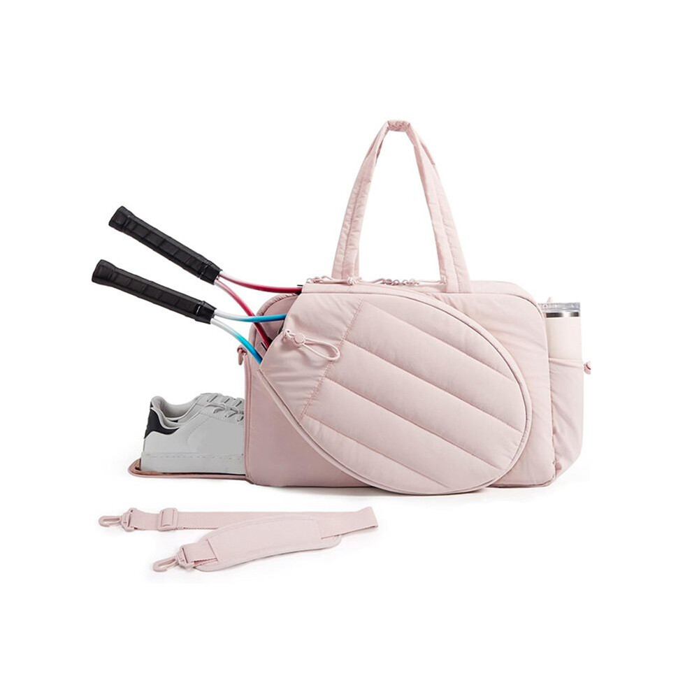 Tauoh Tennis Bag Badminton Rackets Bag Large Storage Outdoor Travel Sports Training Shoulder Bag Pickleball Paddle Handbag A