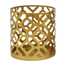 Gold Iron Geometric Candlestick 1 Pack