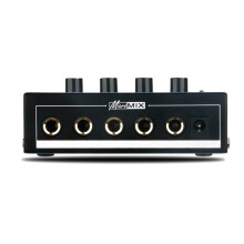 Volumeregeling van de Soundmixer, 4-Kanaals Lijnmixer, Geluidsarme Audiomixer voor Microfoons, Muziekinstrumenten, Enz. EU