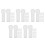 75Pièces Pièces Plastique Blanches Kit Réparation Clarinette Portable 5