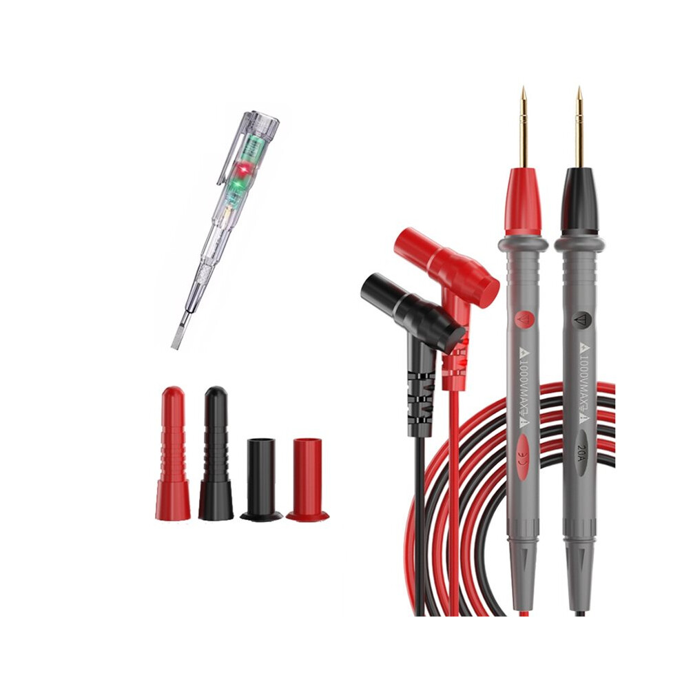 Multimeter Test Leads 1000V 20A, Test Leads Kit, Ultra- Gold-Plated Probes,For ,Multimeter & Car Testing 6031250357181