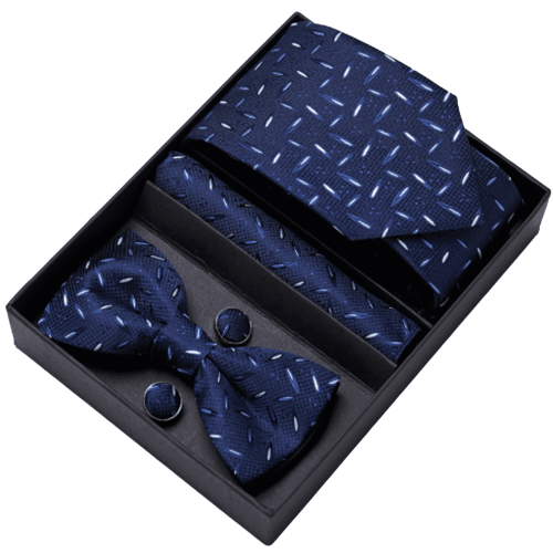 Men's Tie and Bow Tie Set Formal Accessories 6 Pcs