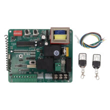 Placa de Control de Motor de Puerta Corrediza, Placa de Circuito de Motor de Puerta Eléctrica LED con Control Remoto, Placa de Circuito de Puerta