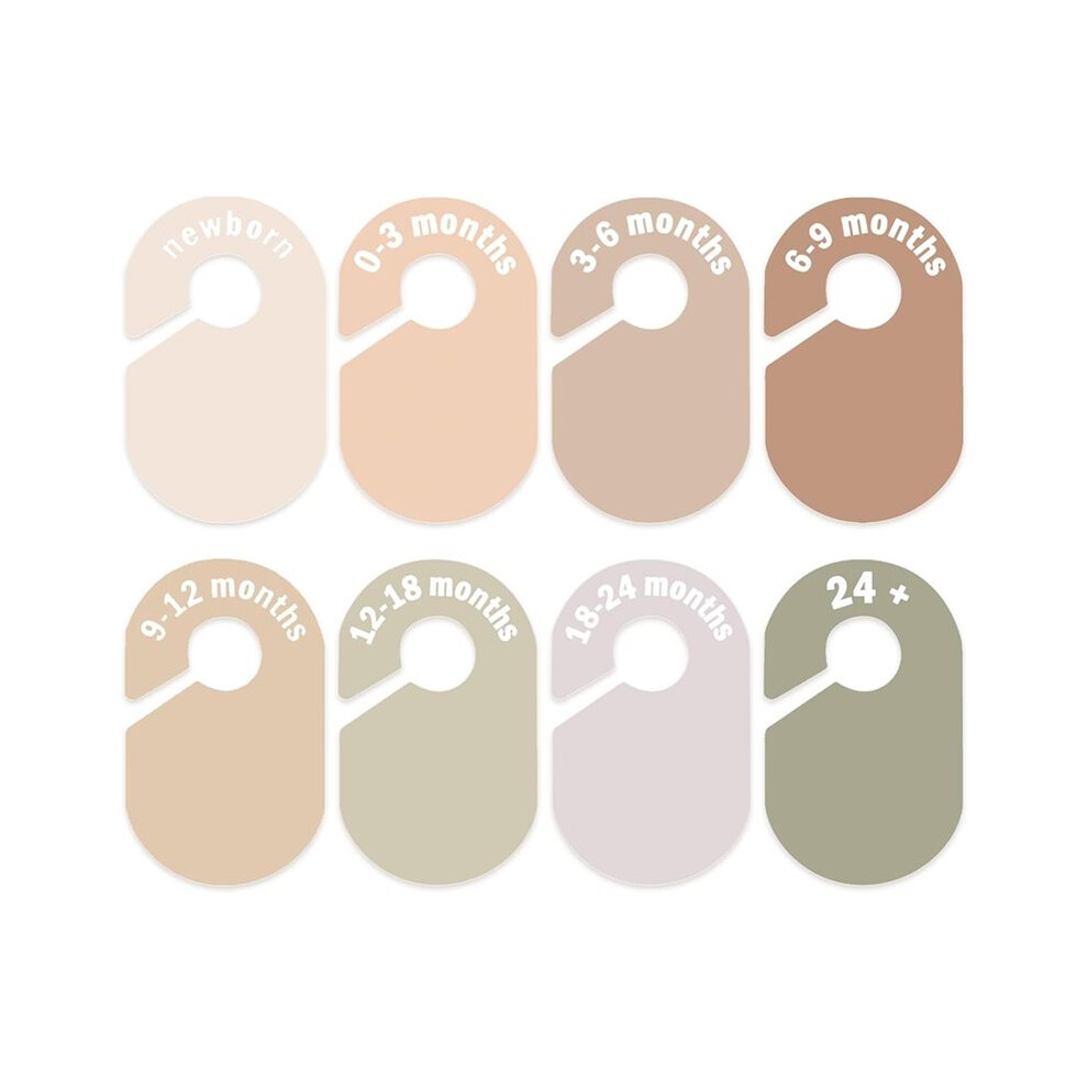 Baby Closet Dividers, Nursery Wardrobe Organizer, Double-Sided Design for Sizes Newborn to 12+ Months