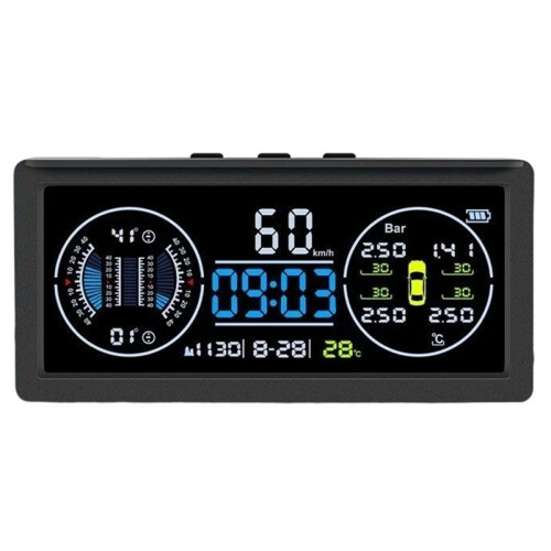 Monitoramento de Pressão Dos Pneus de Alta Precisão com Comando de Voz (HUD) - Visor -