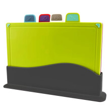 Juego de Tablas de Cortar con Soporte para Cocina, Bloque de Cortar de Plástico Antibacteriano, Apto para Lavavajillas, Navidad