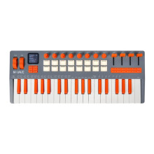 M-VAVE SMK-37 Pro 37-Key MIDI Controller with 16 RGB Pads 8 Knobs Built-in Synthesizer Portable Keyboard Instruments Digital