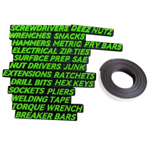 23 Pcs Magnetic Toolbox Drawer Tags Bold Easy-to-Read 3D Magnetic Tool Box Organizer Labels ToolboxWidget Stickers B