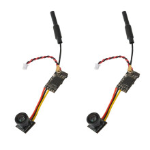 2PCS LST-S4 FPV Camera 5.8G 25MW AIO Transmitter with OSD 40CH 800TVL Micro RC Camera for Racing Drone