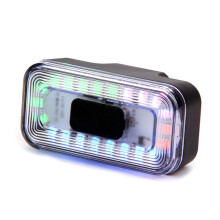 Bike Tail Light USB Rechargeable Ultra Bright LED Warning Bike Flashlight 7 Color Waterproof Bicycle Rear Light B