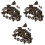 30Ensembles Boutons Pression Bronze Retro Pour Projets De Couture 3